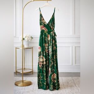 Free People Green Floral Dress